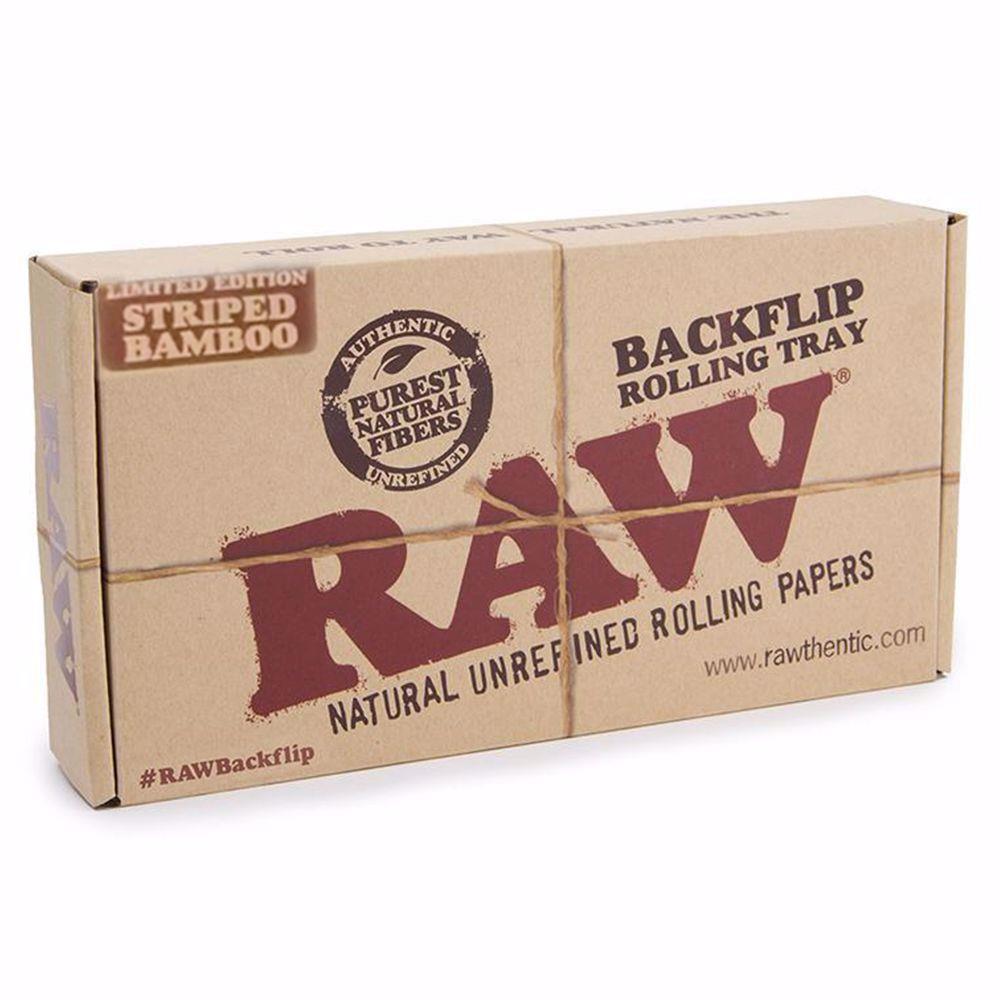 Raw - Rolling Tray - Backflip Striped Bamboo