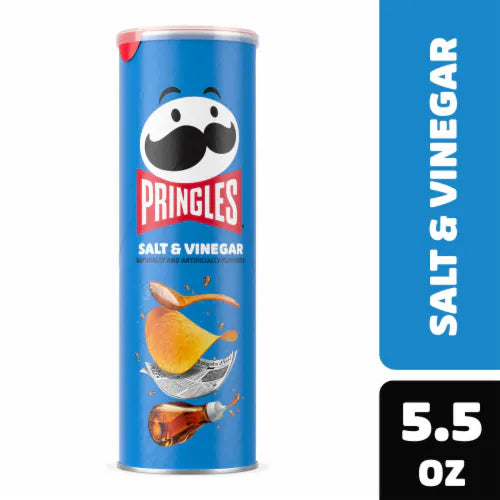 Pringles Salt & Vinegar Chips with Stash Container (5.5oz)