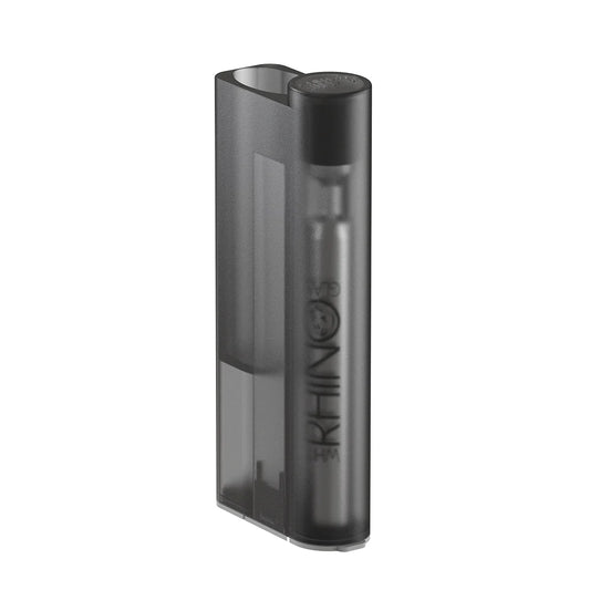 White Rhino - Lighter Sidekick with Chillum & One Hitter - 12ct - B Series Transparent Black