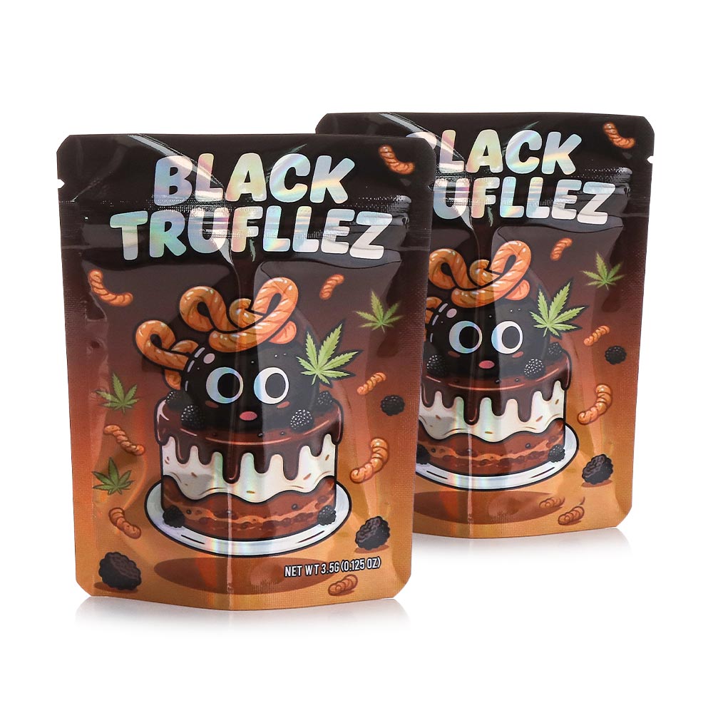 Mylar Bag - 100ct - 3.5g Designer Black Trufflez