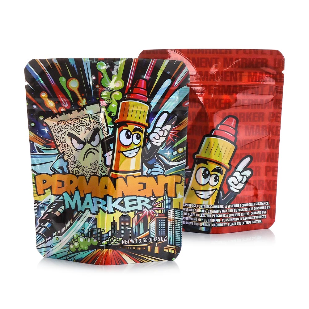 Mylar Bag - 100ct - 3.5g Designer Permanent Marker