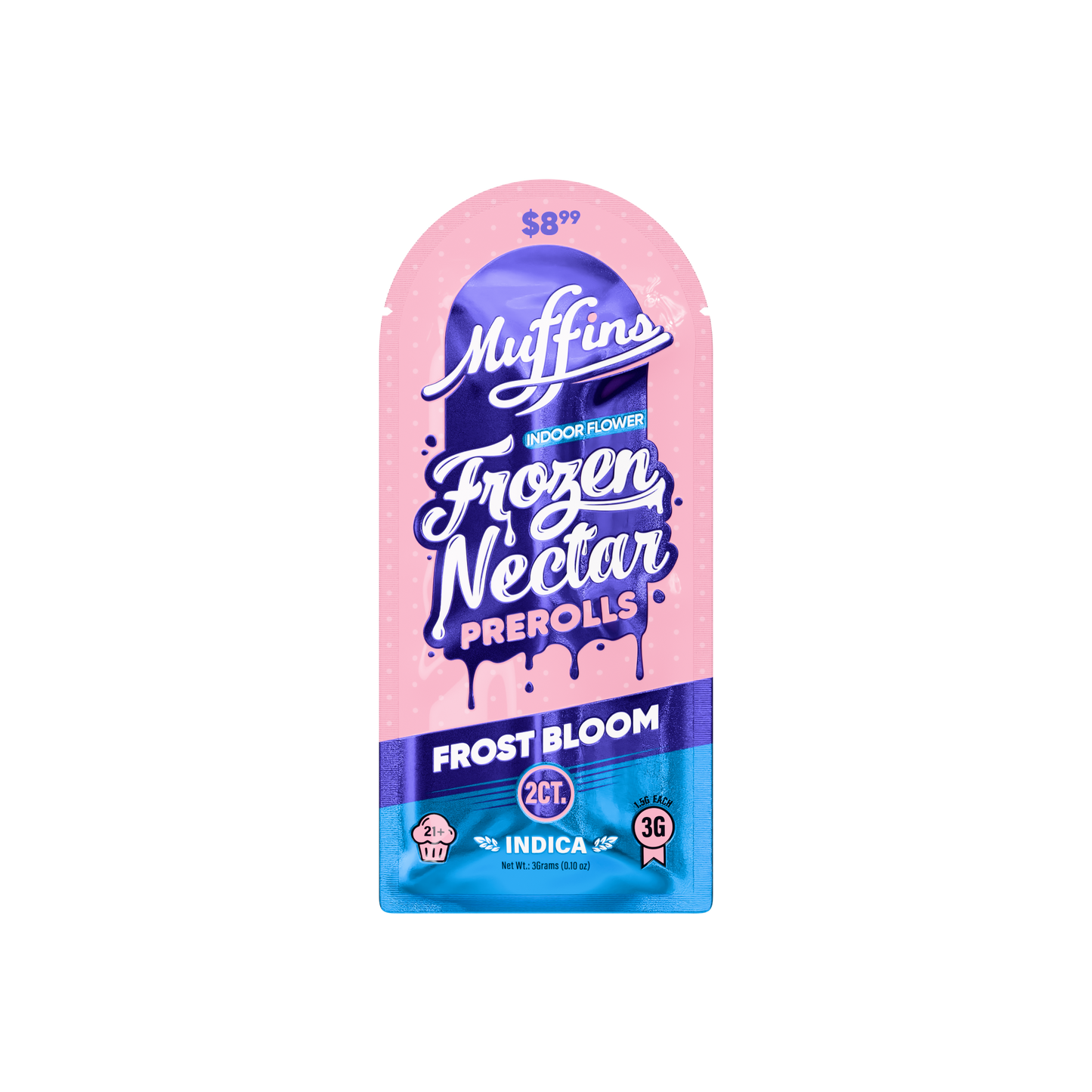 Muffins - 1.5g Frozen Nectar Prerolls ($8.99) - 2pk - 10ct