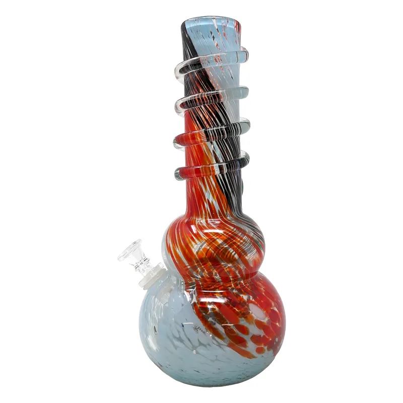 WP - 12" Soft Glass Double Bubble Color Slash
