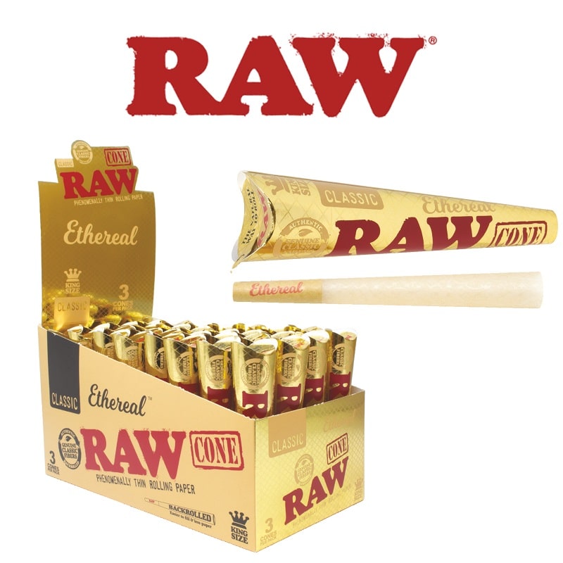 Raw Ethereal Cones - 1 1/4 - 6pk - 32ct