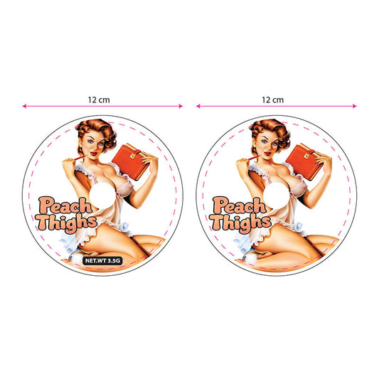 Mylar Bags - 50ct - 3.5g Die Cut Peach Thighs