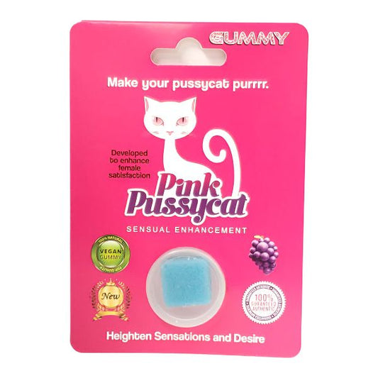 Pink Pussycat - Enhancer - Gummies - Grape - 24ct