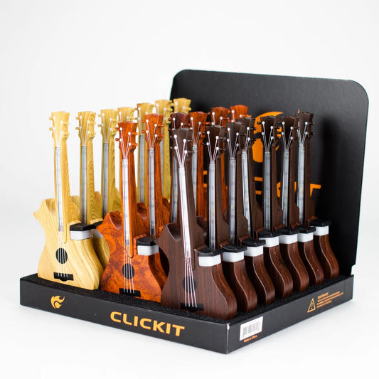 Clickit - Torch Lighter - Guitar w/ Light - 20ct