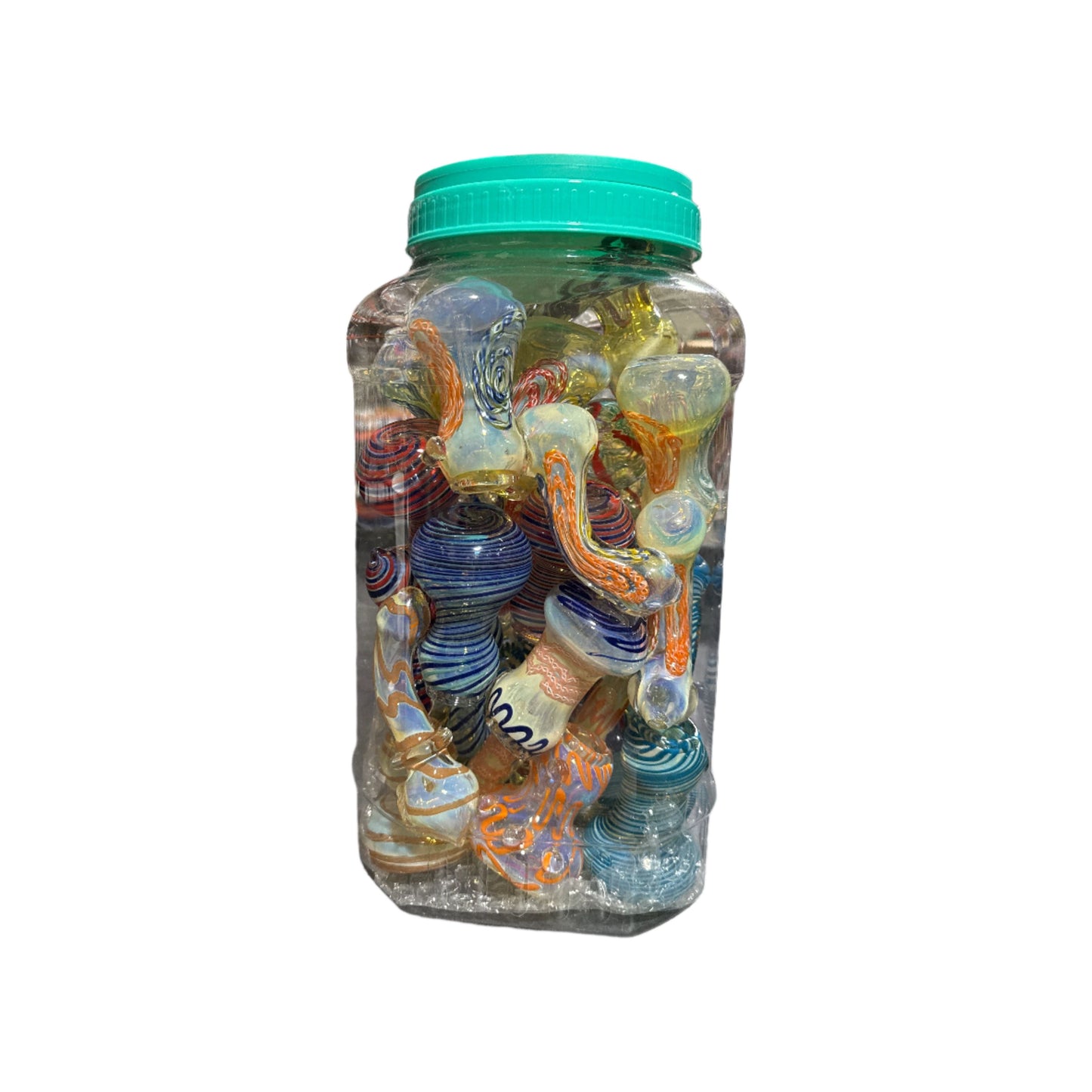 Standing Bubbler Jar - 5.5" - 6.5" Asst Design - 21ct - BUB21JAR