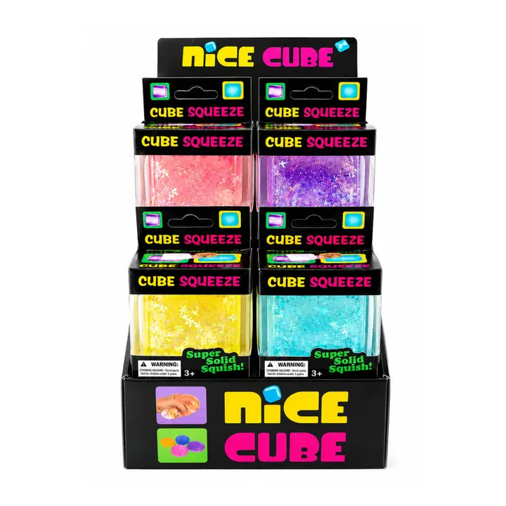 Squish Toy - 12ct - Cube w/ Spheres