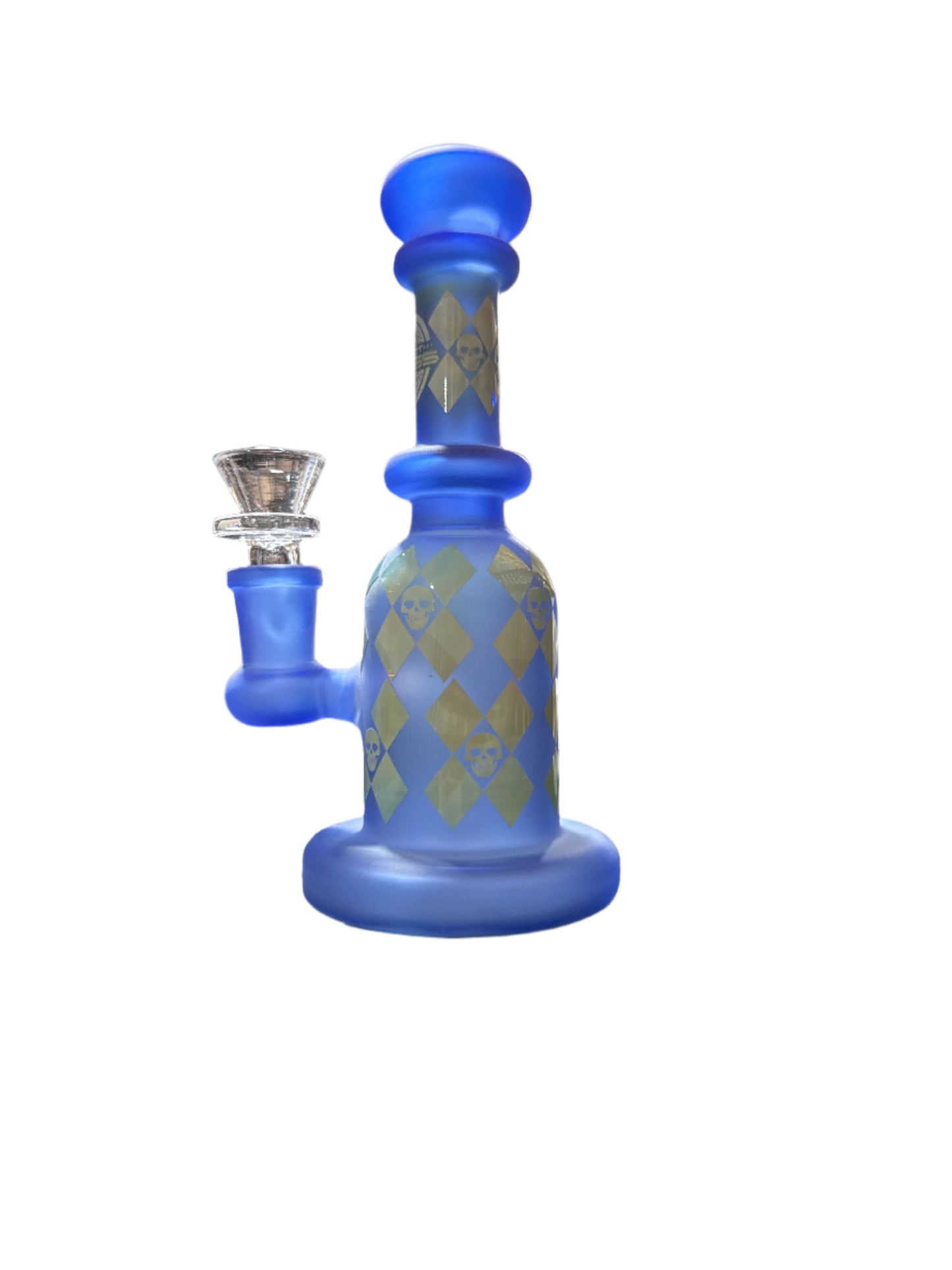On Point Glass - Skulls 6.5" Straight Tube
