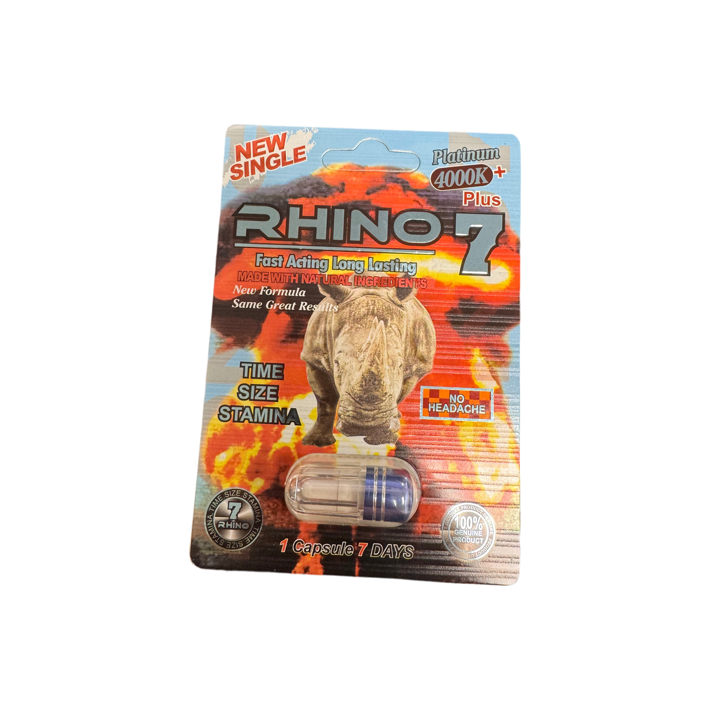 Rhino 7 - Enhancer - 4000k Caps - 24ct