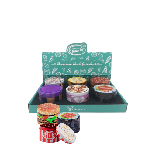 SharpShred Dine-In 4-Piece Aluminum Grinders - 6 ct