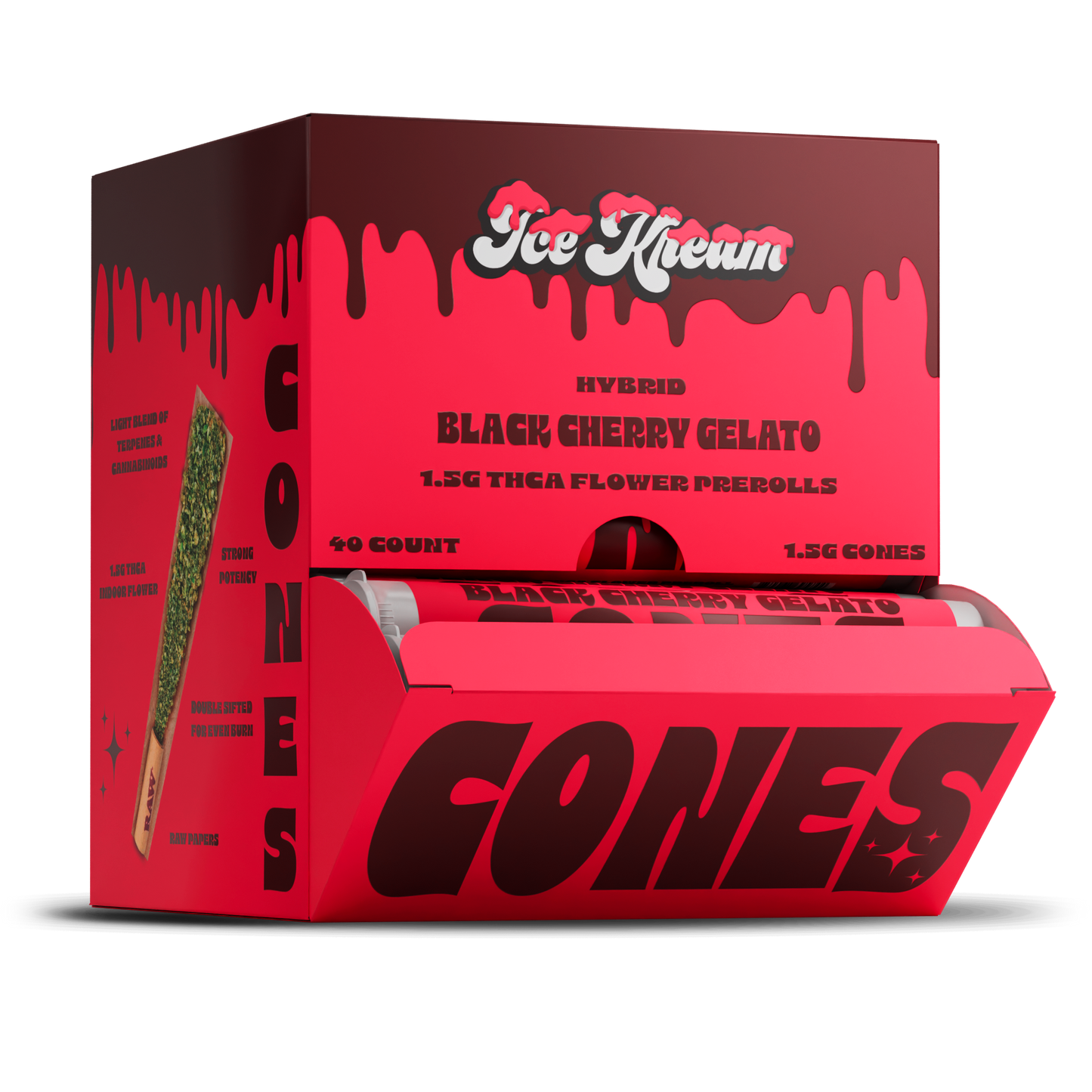 Ice Kream - 1.5g Pre-Roll THCA Cones - 40ct