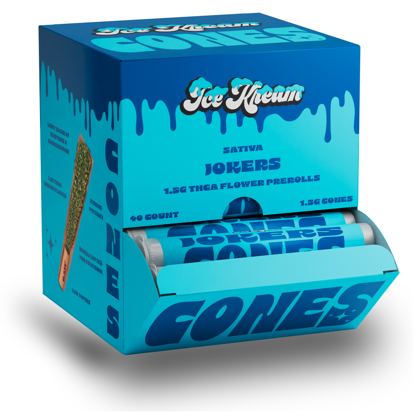 Ice Kream - 1.5g Pre-Roll THCA Cones - 40ct