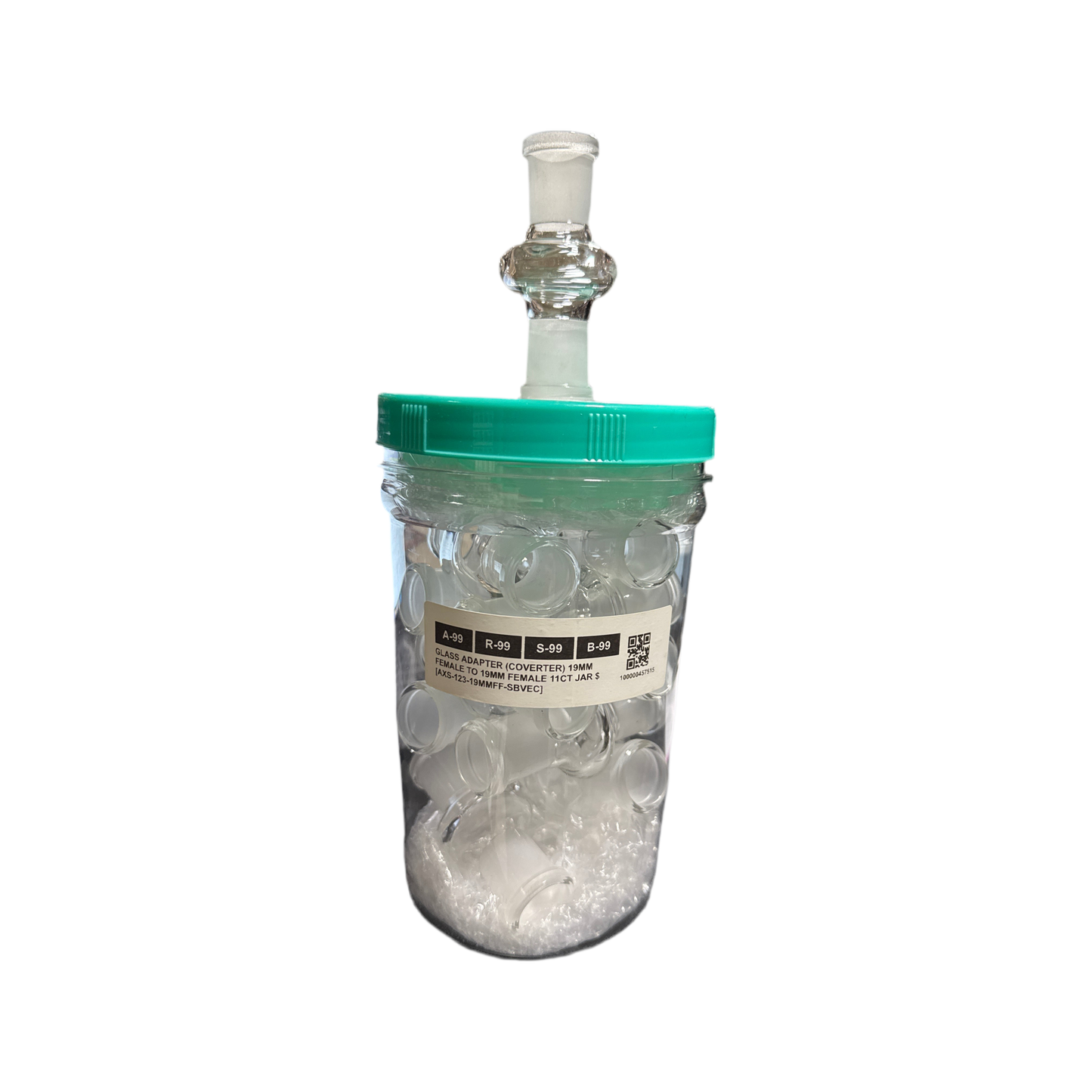 Adapter Jar - Glass 19mm Female To 19mm Female 11ct*