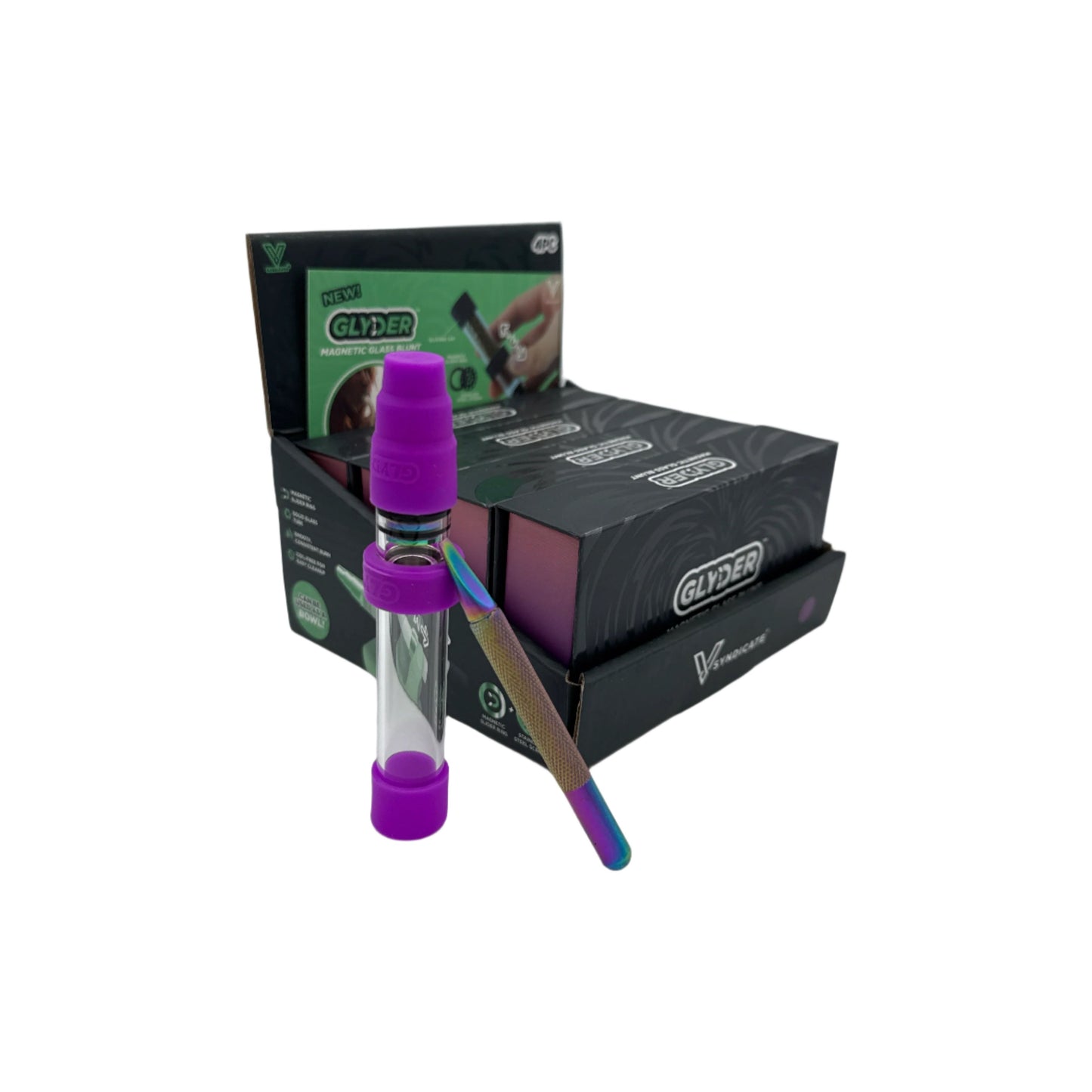 V Syndicate - Glyder Magnetic Glass Blunt - 4ct*