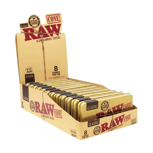 Raw - Cones - Classic - 1 1/4 - 8pk - 12ct