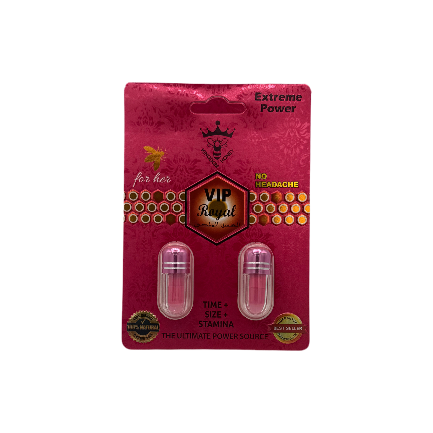 Royal Pink - Enhancer - Pink Caps - 2pk - 24ct