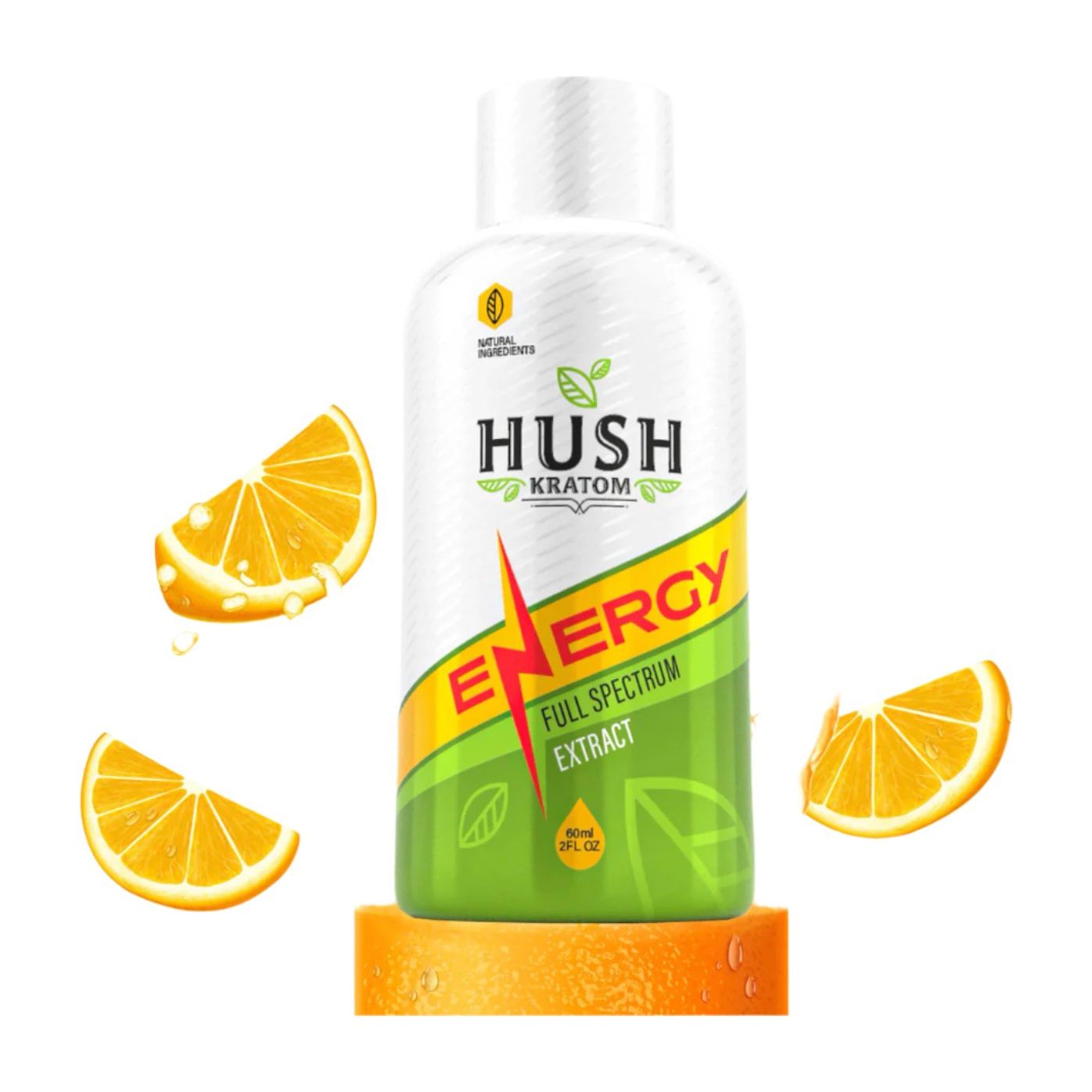 Hush Kratom Energy Shots - Full Spectrum 12ct Box