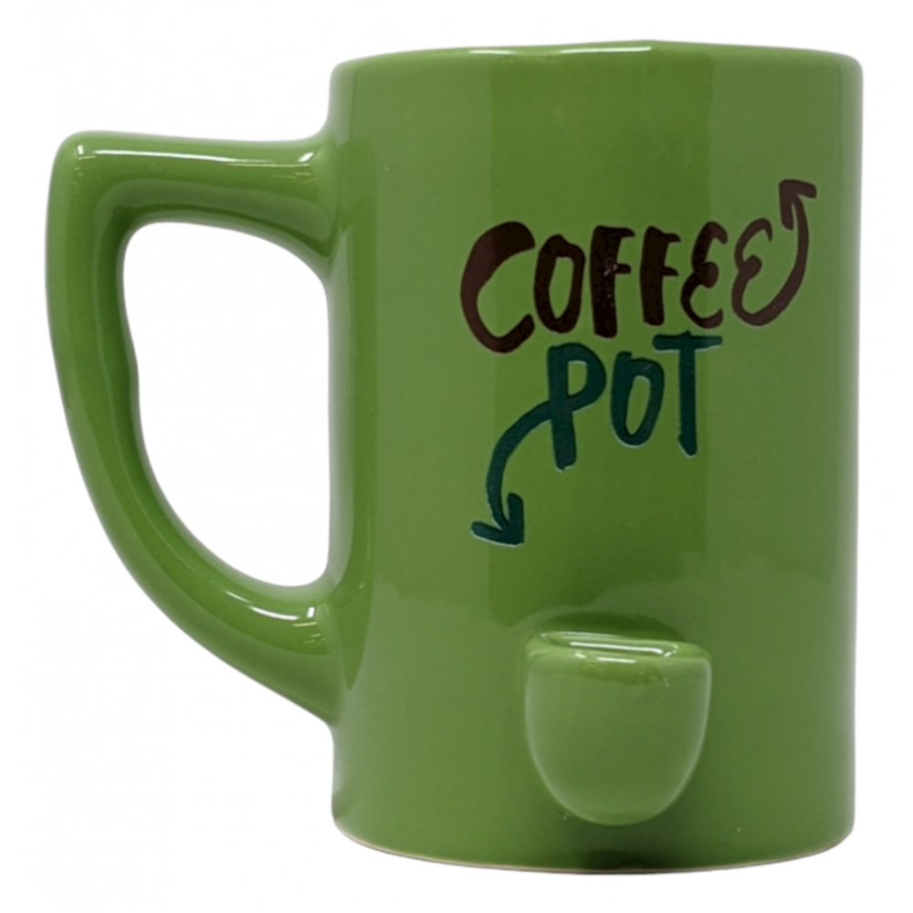 High Point Ceramic Mug Pipes - Green Coffee