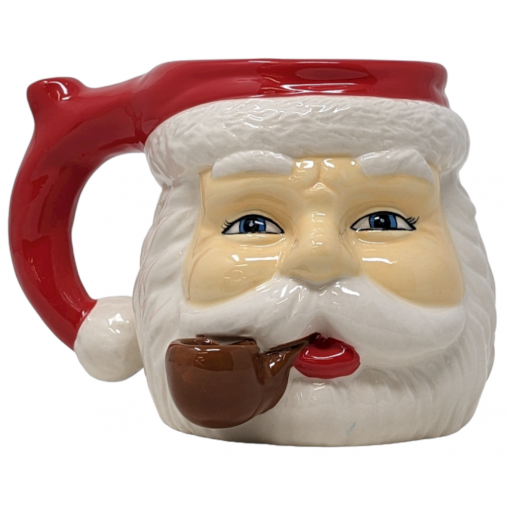 High Point Ceramic Mug Pipes - Red Santa