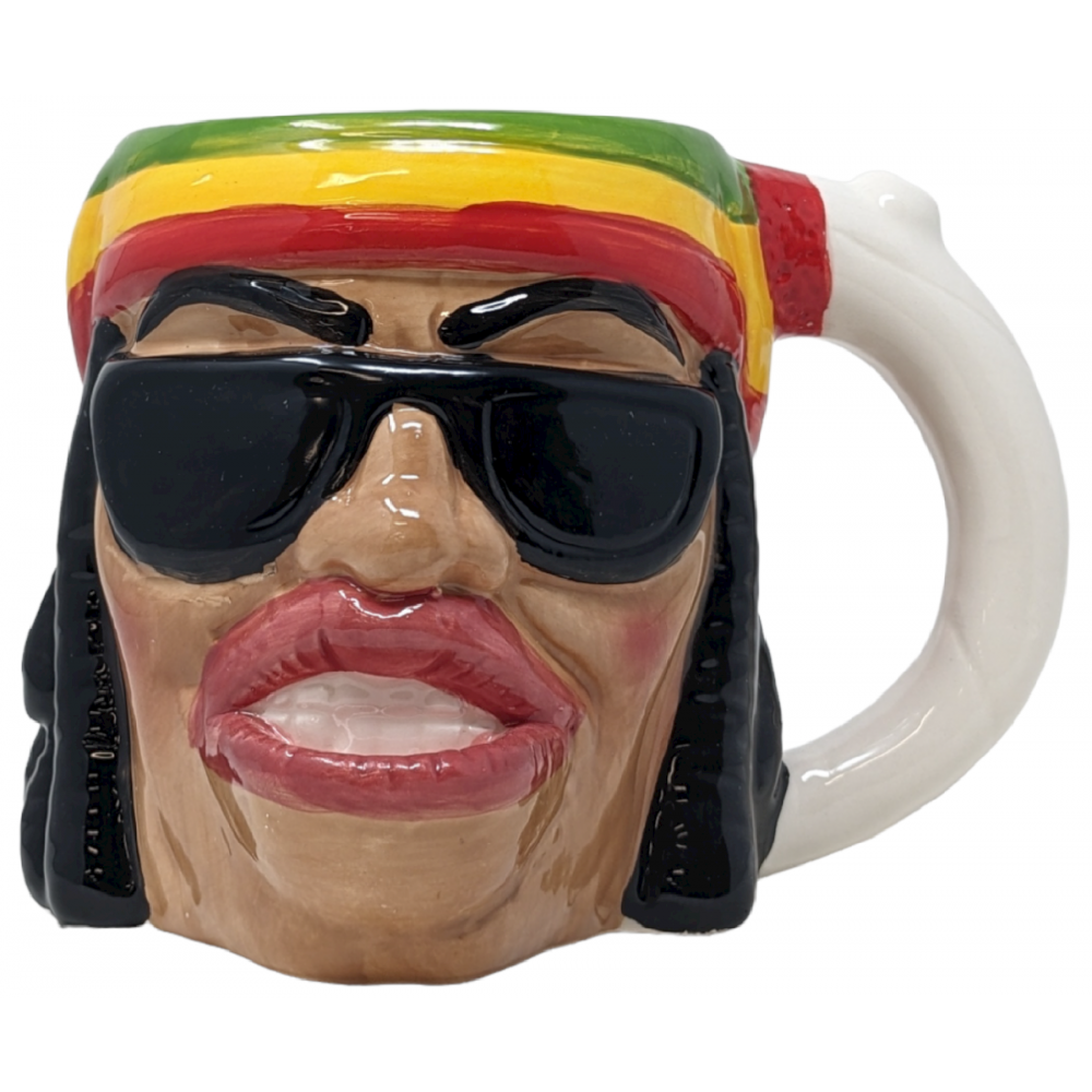 High Point Ceramic Mug Pipes - Rasta Man