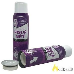 Unscented Aqua Net Stash Container