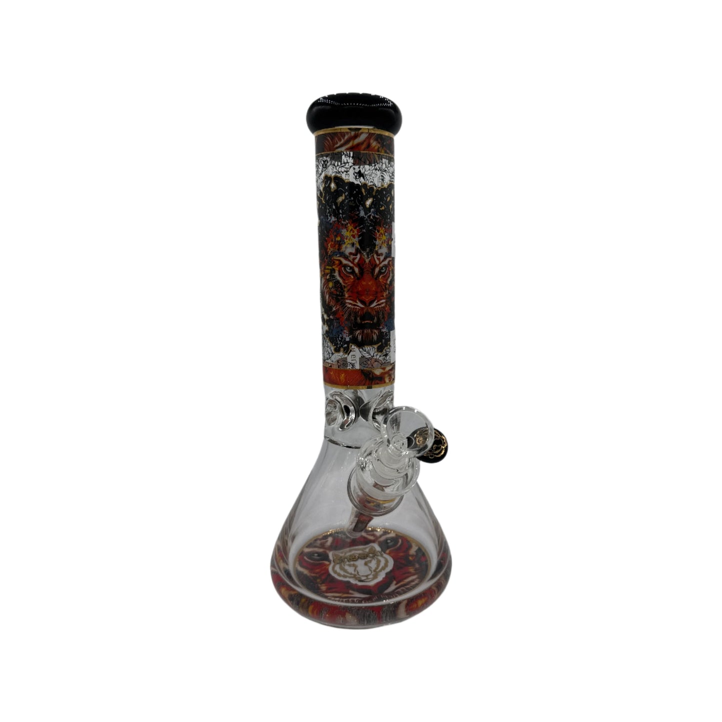 Cheech Glass Black Stackable Henna Art W/ Tree Perc Water