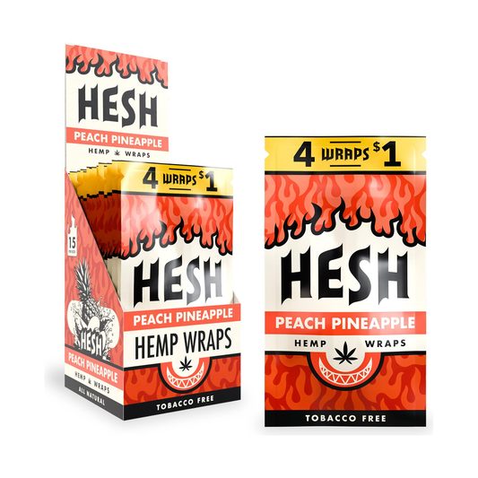 Hesh Hemp - Wraps - 4pk - 15ct