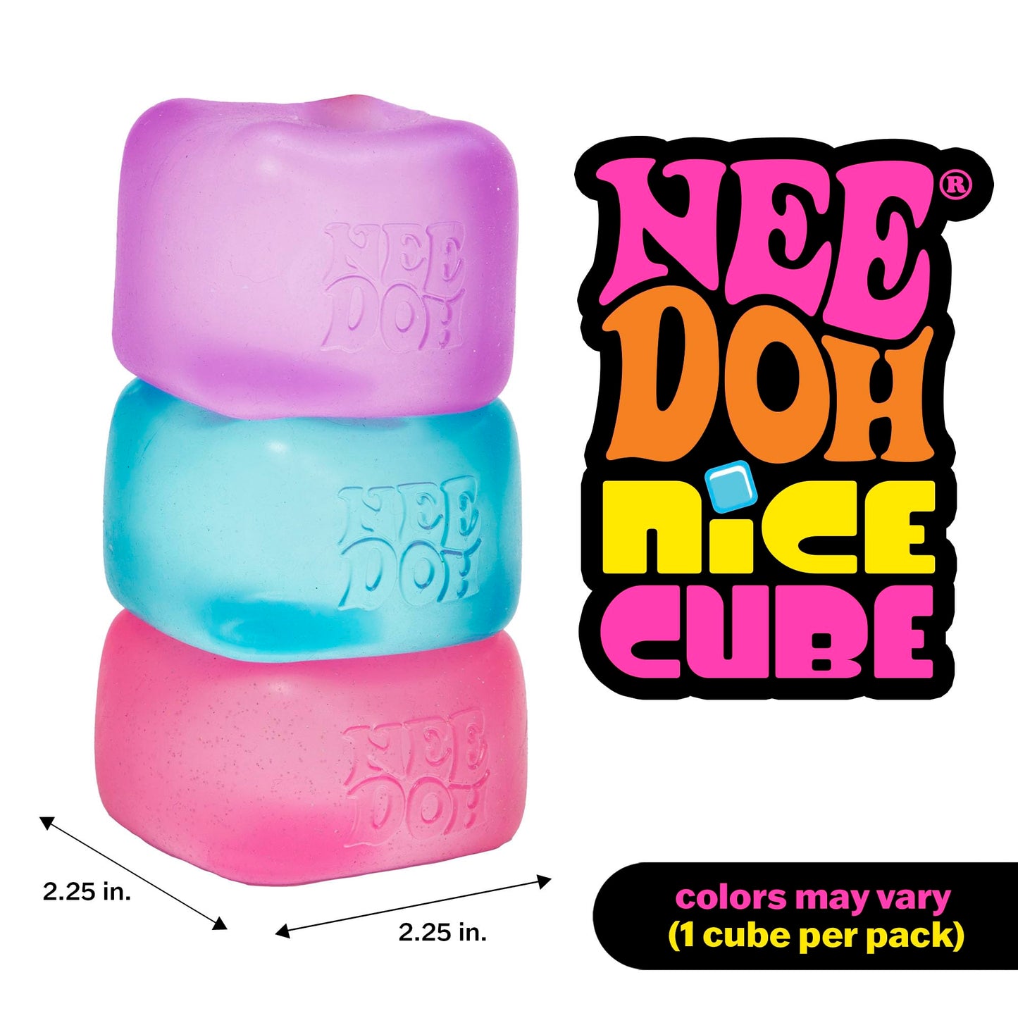 Squish Toy - 12ct - Cube Mix Color