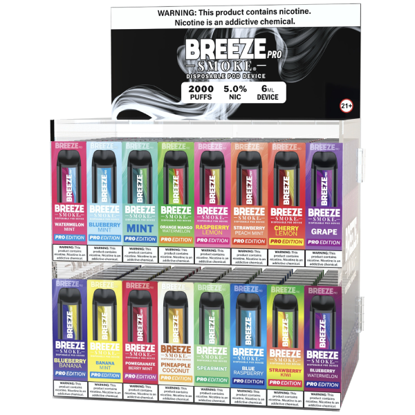 Breeze Pro 2k Display - Acrylic - 5mL - 160ct