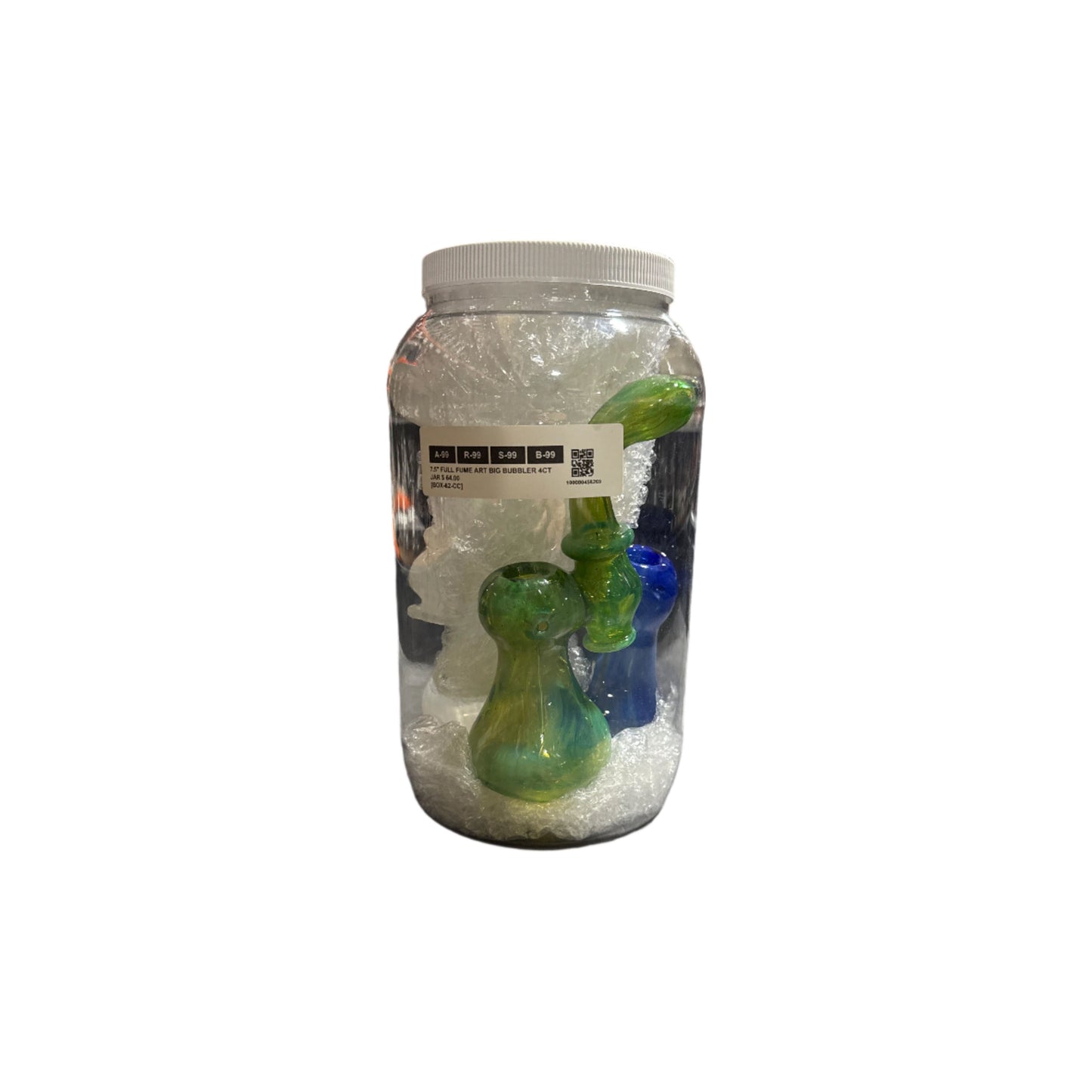 Bubbler - Full Fume Art Large 7.5" 4ct Jar