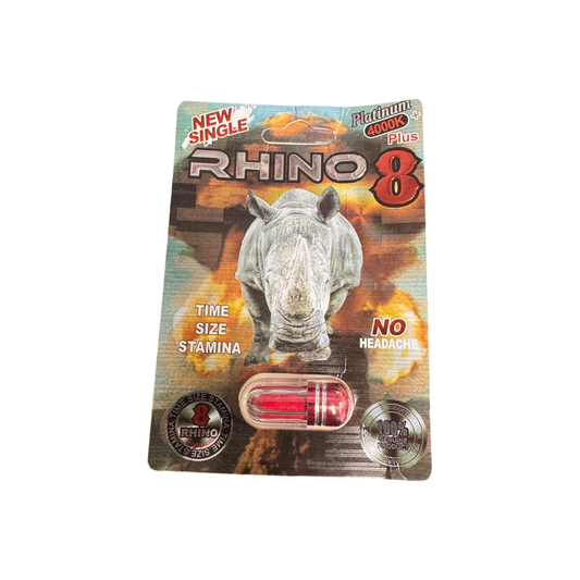 Rhino 8 - Enhancer - 4000k Platinum Caps - 24ct