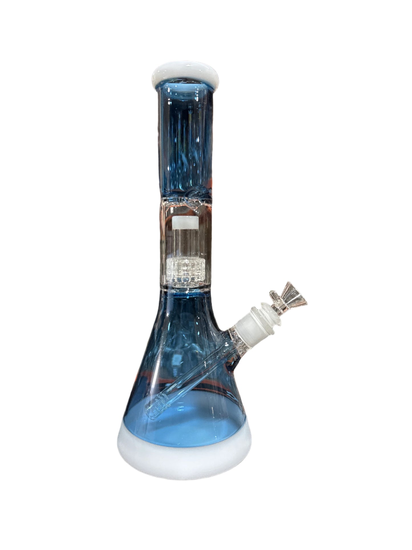 Beaker Bong - 12" Dual Tone Matrix Perc - RP017*