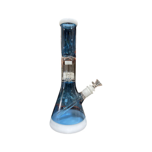 Beaker Bong - 12" Dual Tone Matrix Perc - RP017*