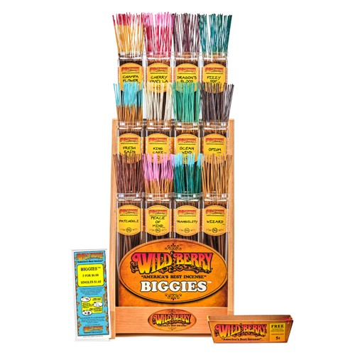 Wild Berry - Incense Biggies Starter Kit Display - 12 Fragrance