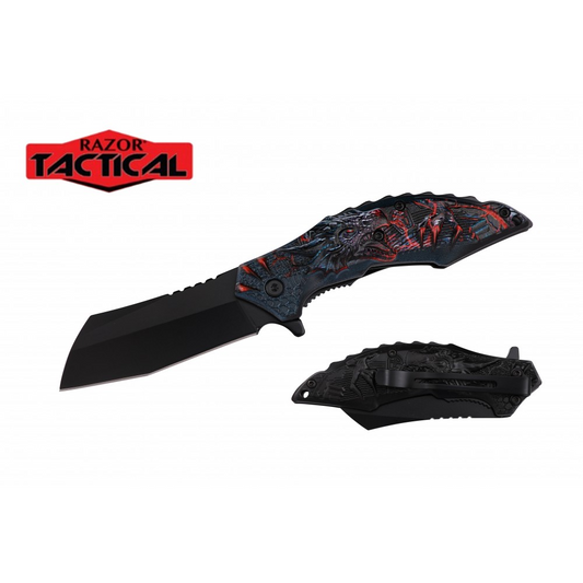 Razor Tactical - Premium Flip Knife - RT-7368RD