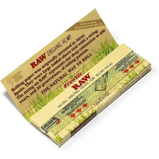 Raw Papers - Organic - Single Wide - 50pk - 24ct