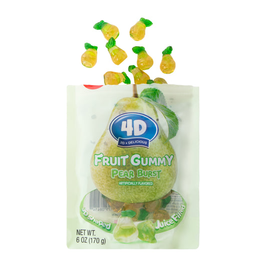 Amos - 4D Fruit Gummy Juice Filled Candy - 6oz - 12ct