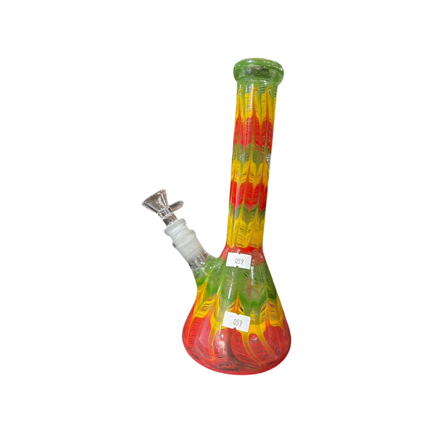 Custom Glass Water Pipe - 10" - Tie Dye*