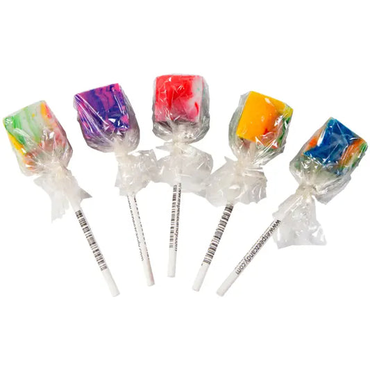 Espeez - Tie Dye Cube Lollipops - 48ct