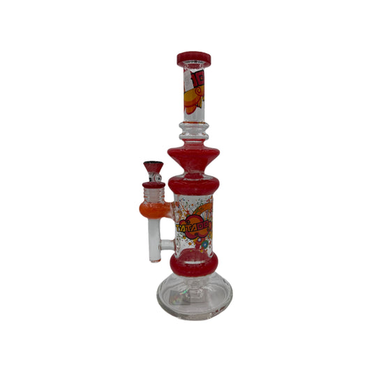 Tattoo Glass Drop Down Shower Head Perc W/Artwork Water Pipe 12" - Assorted