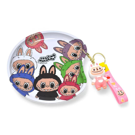 Rolling Tray - Creepy-Cute Metal w/ Keychain - Medium