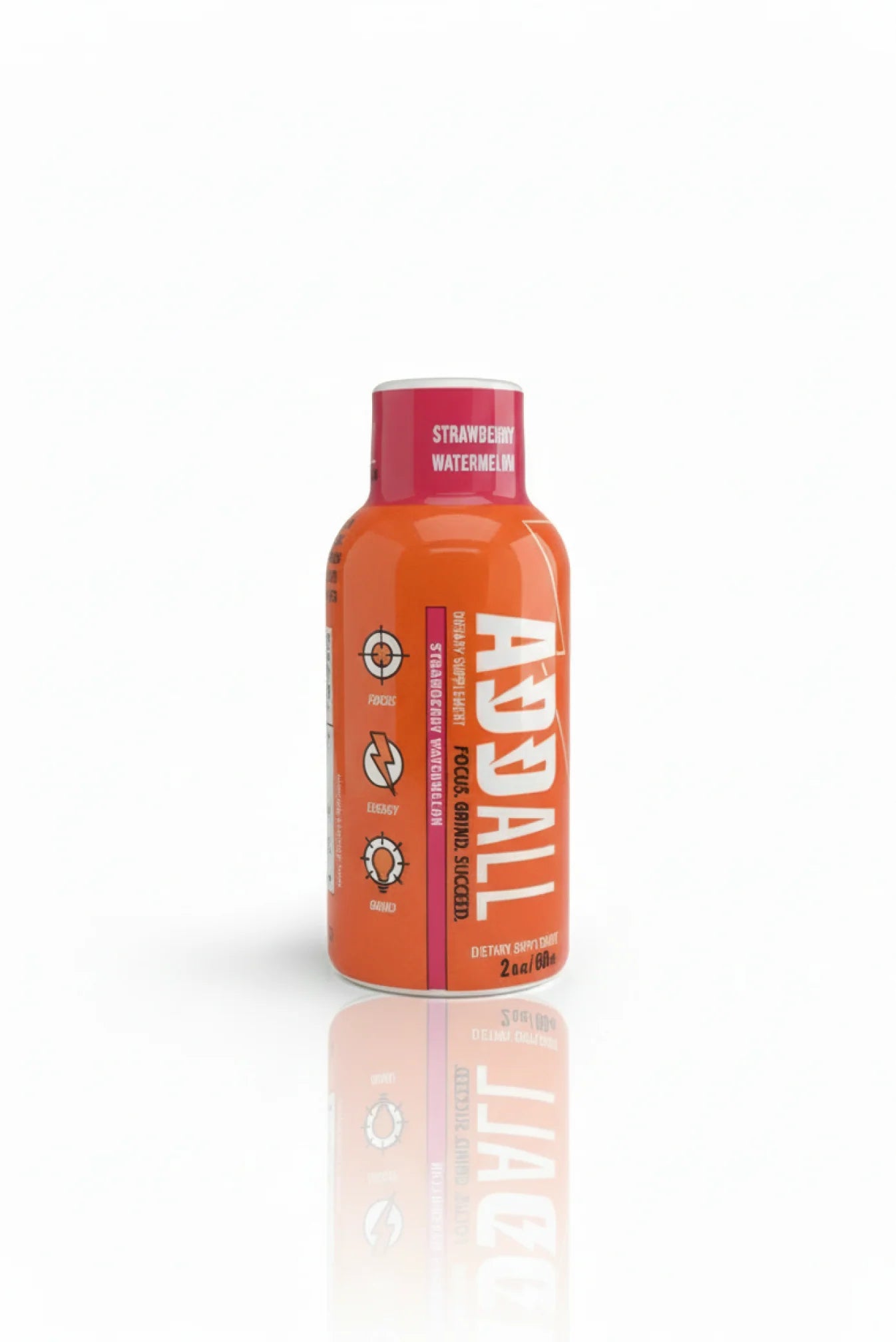 Addall Shots | Focus & Energy Supplement - 12ct - Strawberry Watermelon