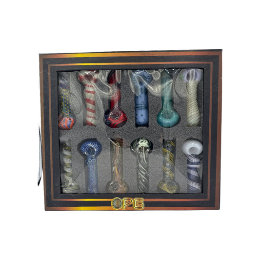 On Point Glass - Hand Pipe - 4" Vibrant Swirl - 12ct - 4SG-101-12*