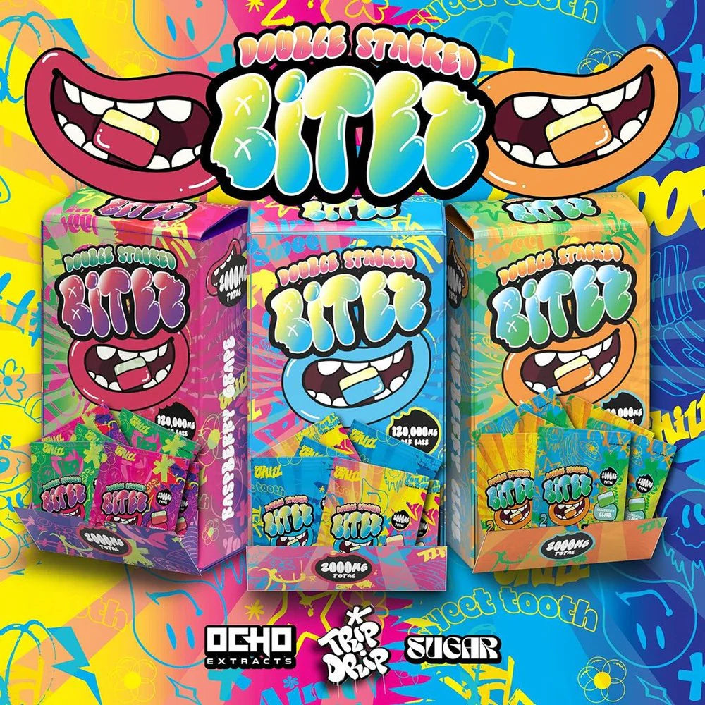 Trippy Double Stacked Bitez - Mushroom Gummies - 2pk - 40ct