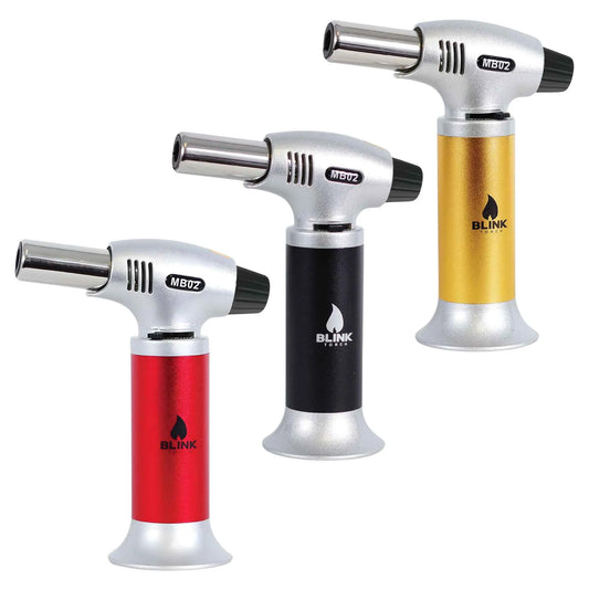 Blink Butane Adjustable Flame Torches (MB02) - Assorted Colors