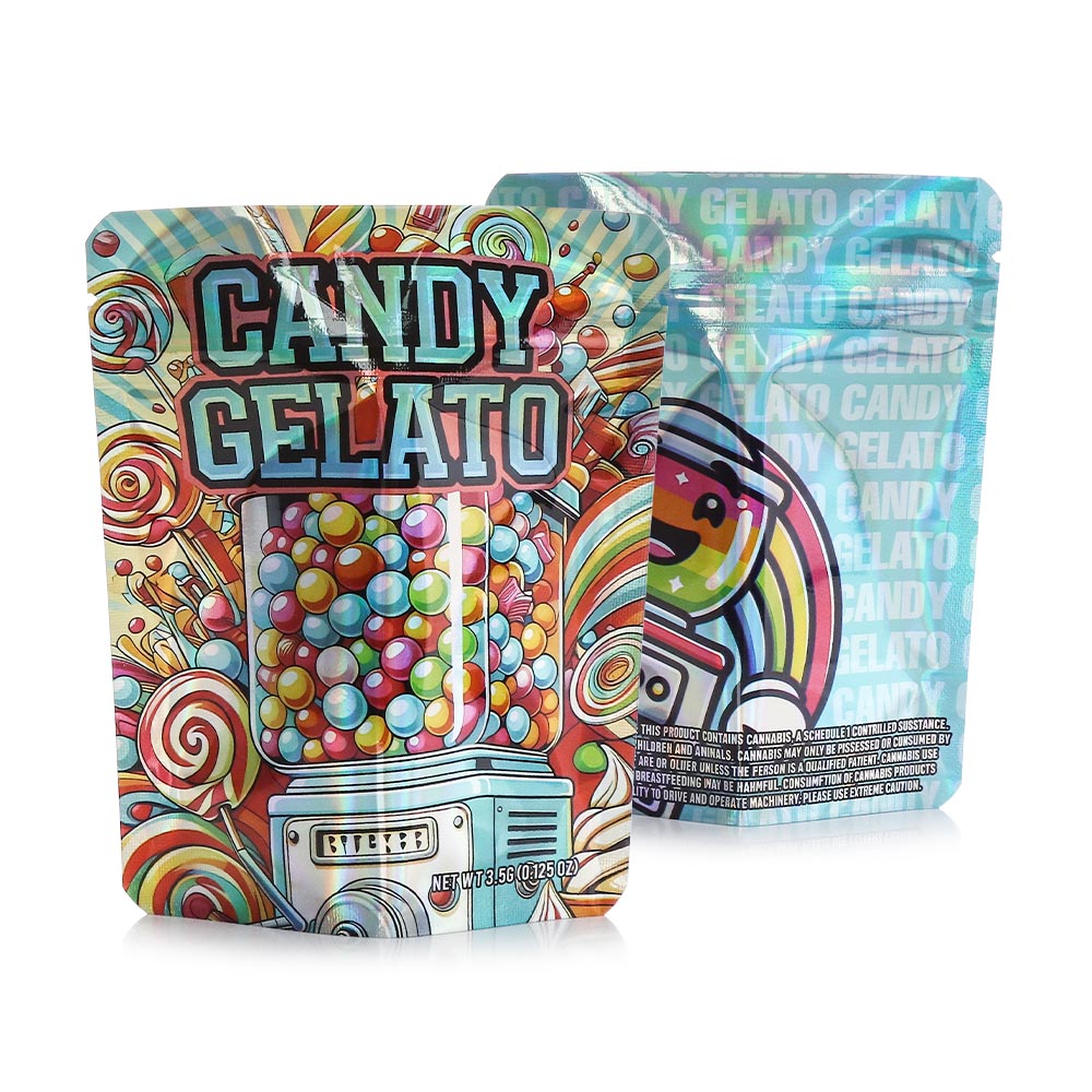 Mylar Bags - 3.5g - Designer Candy Gelato - 100ct