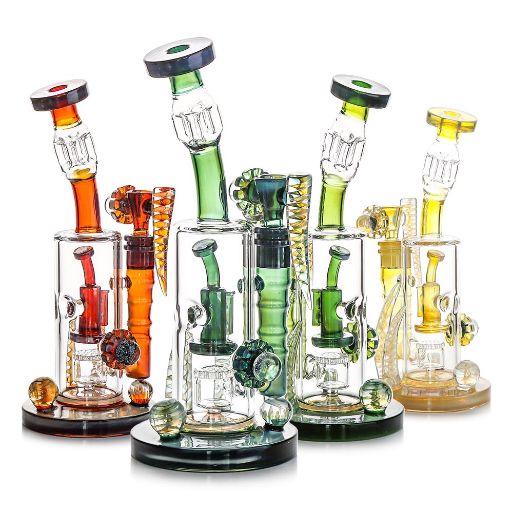 WP - 10" Super Fancy Fumed Rig - Asst