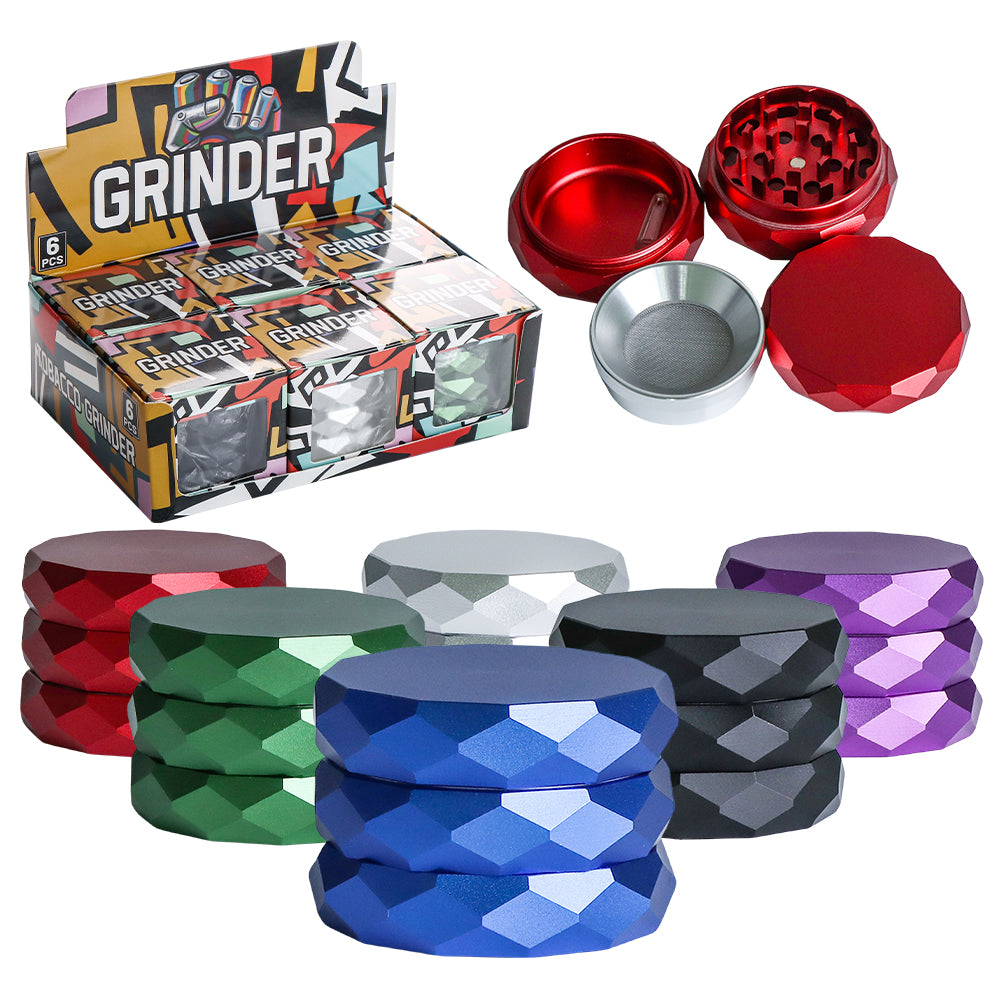 Grinders - 43mm - Diamond Cut - Asst - 6ct